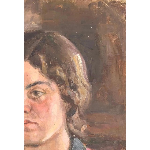 Realism 1970s Ukrainian Portrait Painting, Socialist Realism Art 47-31 For Sale - Image 3 of 6