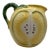 Vintage Mid-Century Modern Ceramic Lemon Shaped Pitcher Majolica Style Made in Italy For Sale
