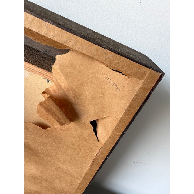 Vintage James Ridlon “Totem” Mixed Media Assemblage Wall Sculpture For Sale - Image 11 of 12