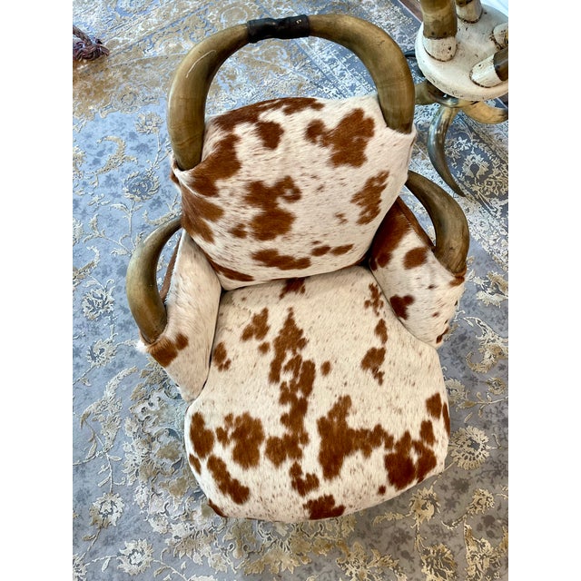 Mid 19th Century Antique Victorian Texas Long Horn Slipper Chair For Sale - Image 5 of 6