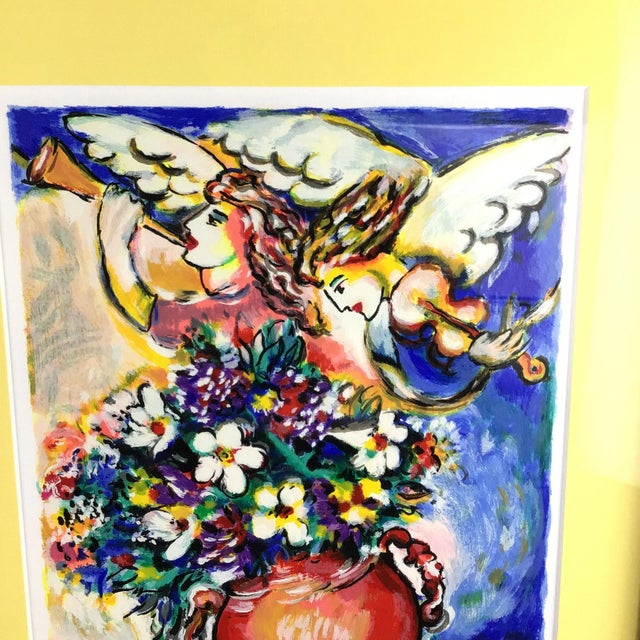 1990s Numbered Colorful Lithography Print Signed For Sale - Image 5 of 7