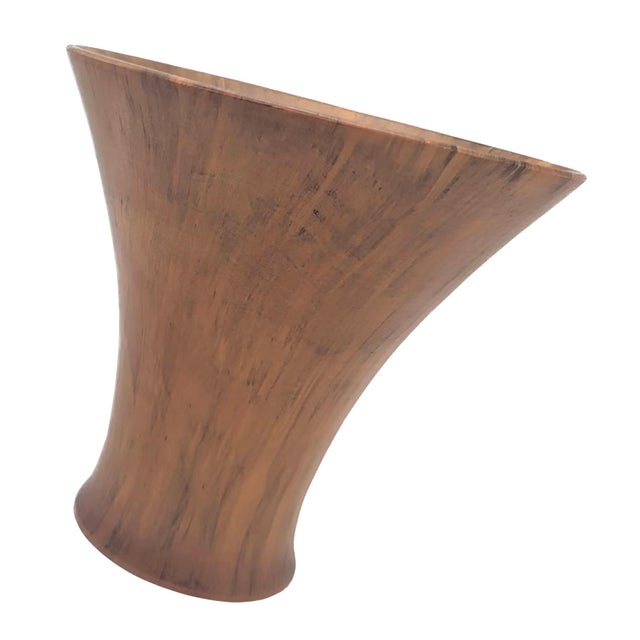 1990's Artisan Signed Turned Wood Vase by Paul F Heede For Sale In Miami - Image 6 of 11