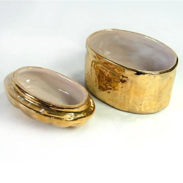 Ceramic Small Vintage Ceramic Lidded Container, 1980s For Sale - Image 7 of 9