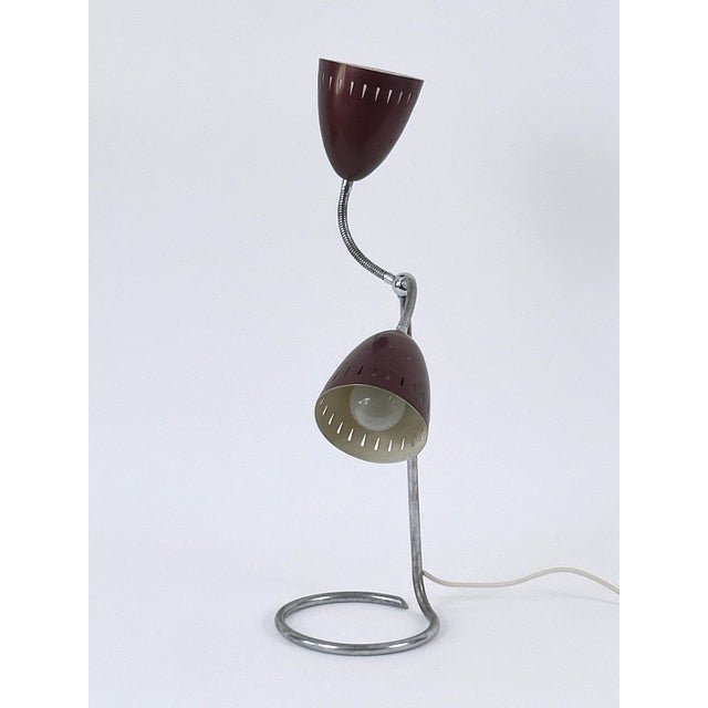 Mid-Century 2-Armed Table Lamp or Desk Light, Germany, 1950s For Sale - Image 10 of 18