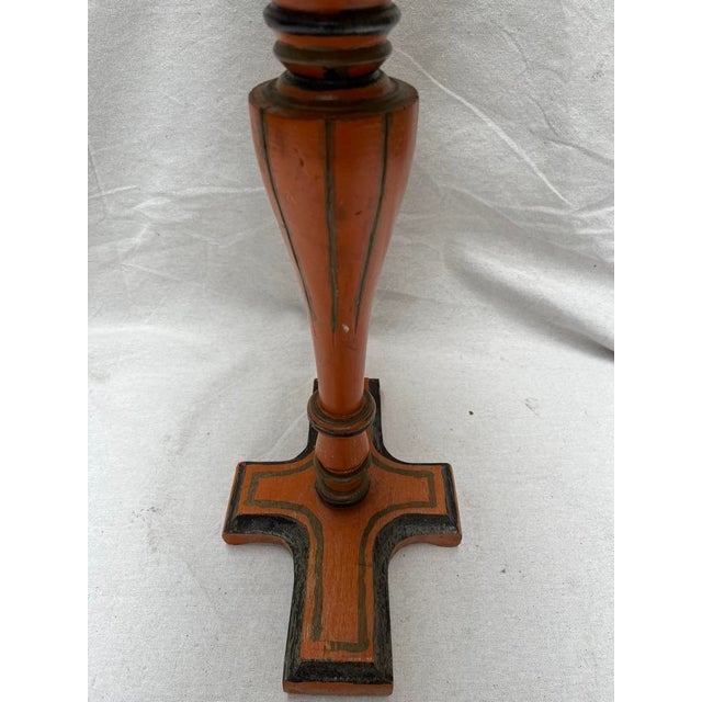 Wood Pedestal Drinks Table For Sale - Image 11 of 12