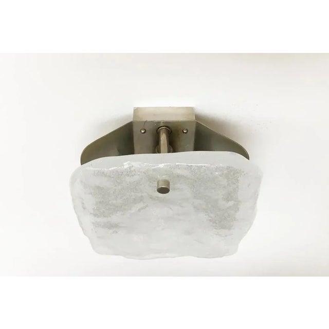 Kalmar Ice Glass Wall Lamp from Kalmar Franken KG, 1960s For Sale - Image 4 of 12