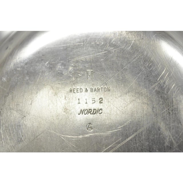 Vintage Reed & Barton Nordic 1152 Silver Plated Covered Vegetable Serving Dish For Sale - Image 13 of 15