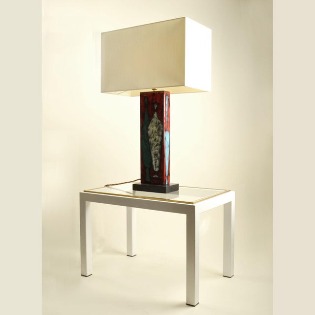 San Marino Ceramic Table Lamp, Italy, 1960s For Sale - Image 3 of 12