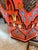 Persimmon Hand Made Hand Painted Shapely Moroccan Side Table For Sale - Image 8 of 12