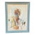 1954 A. Shitzas Tehran Oil Portrait Painting For Sale