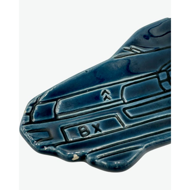 Vintage Citroën Bx Blue Ceramic Ashtray Catchall Dish For Sale - Image 4 of 8