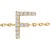 Contemporary 10K Yellow Gold Diamond Accent "F" Initial Charm and Link Bracelet For Sale - Image 3 of 6