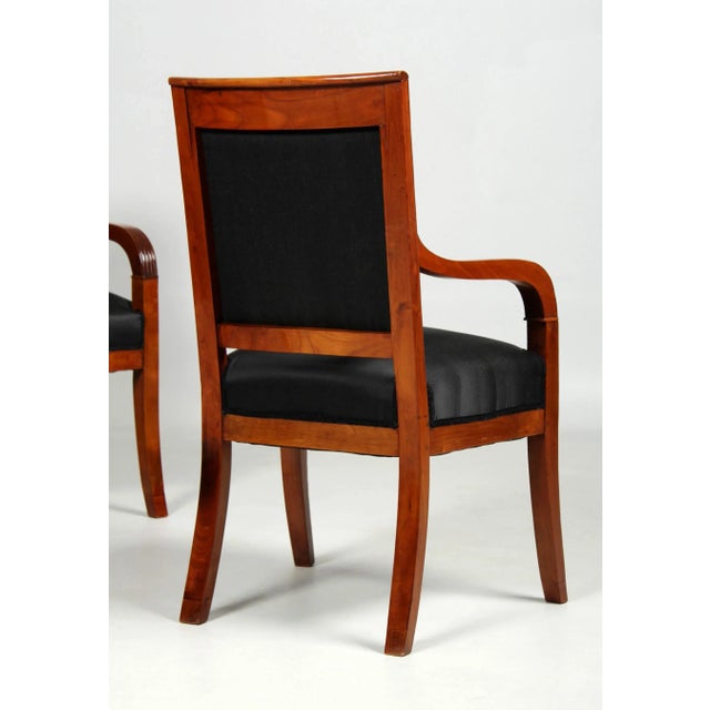 Traditional Antique French Armchairs, 1830, Set of 6 For Sale - Image 3 of 11