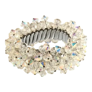 1950s Vintage Crystal Beads Cha Cha Expansion Bracelet