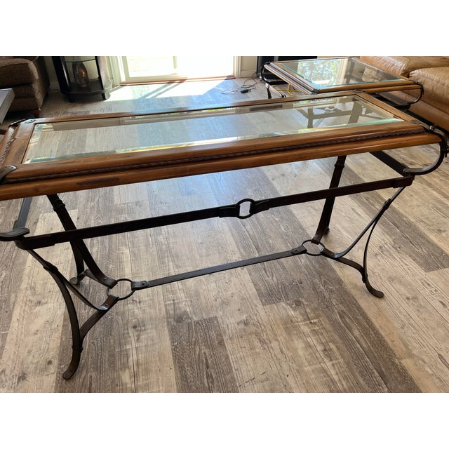 Bring the timeless elegance of French modernism and heritage horse country into your home with this stunning Jacques Adnet...