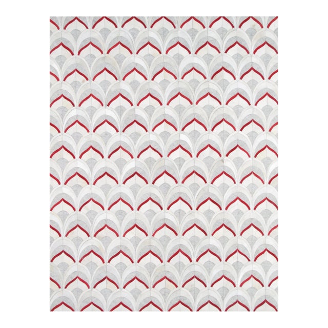 Galaxy Cowhide Silver Area Rug, 5' 0'' X 8' 0'' For Sale