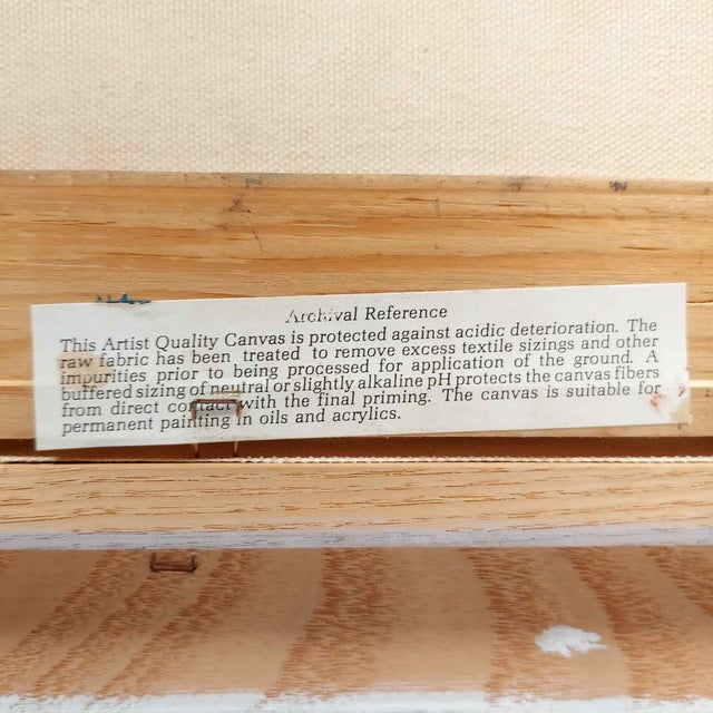 Mid 20th Century Vintage Abstract Still Life Painting Artist Signed Goodman Floral Vase Mid-Century Modern, Framed For Sale - Image 10 of 10