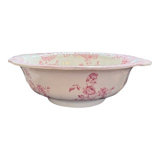 Antique English Transferware Washbasin Furnivals Circa 1900 For Sale