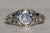 The Paconia: Ladies 18K White Gold Art Deco Diamond Engagement Ring For Sale - Image 10 of 11