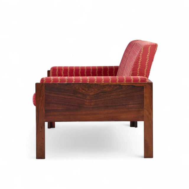 Arne Norell Arne Norell Style Mid Century Danish Rosewood Settee Loveseat Sofa For Sale - Image 4 of 9