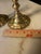 Vintage Solid Brass Taper Candlesticks 9.25” Tall - 4” Scalloped Bases - Pair For Sale - Image 11 of 11