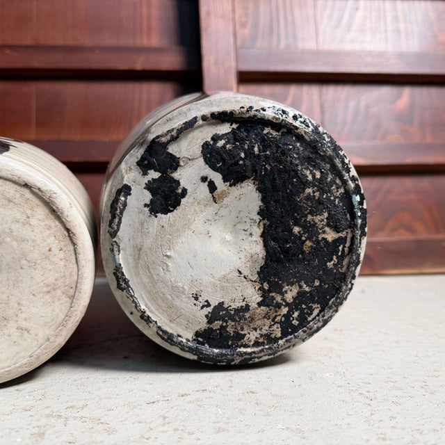 Japanese Tokkuri Sake Bottles with Calligraphy, 1940s, Set of 3 For Sale - Image 10 of 11