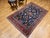 Antique Persian Mahal Sultanabad Rug, Hand-Knotted Wool, Geometric Pattern, 4x7, Navy & Red For Sale - Image 9 of 18