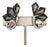 Vintage 1960s Delizza & Elster Faux-Black Diamond & Aurora Borealis Clip Earrings-2 Pieces For Sale