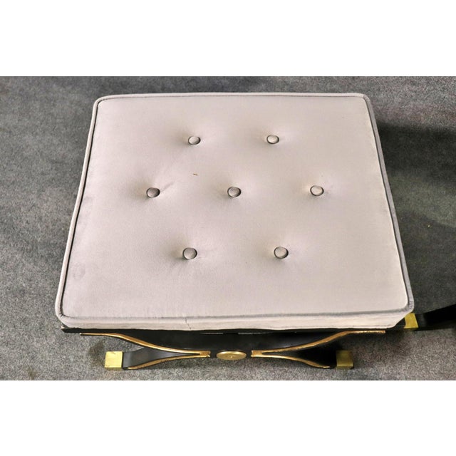 1970s Dorothy Draper Style X Benches- Stools For Sale - Image 5 of 9