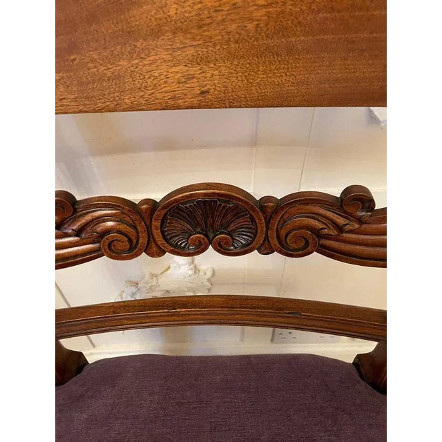 Antique Regency Mahogany Desk Chair For Sale - Image 4 of 15