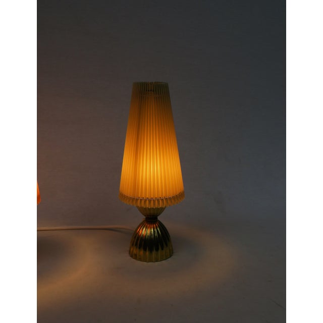 Art Deco Brass Table Lamps, 1940s, Set of 2 For Sale - Image 6 of 18