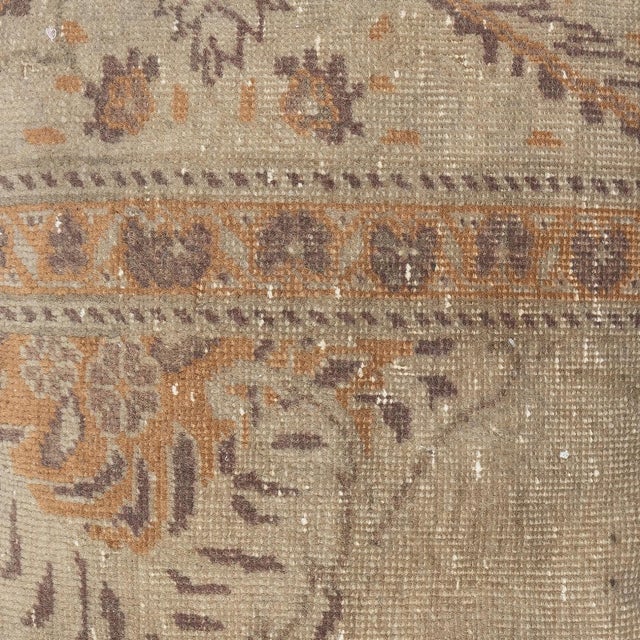 Add a touch of history and warmth to your space with this vintage handmade Turkish wool rug cushion cover. Crafted from...