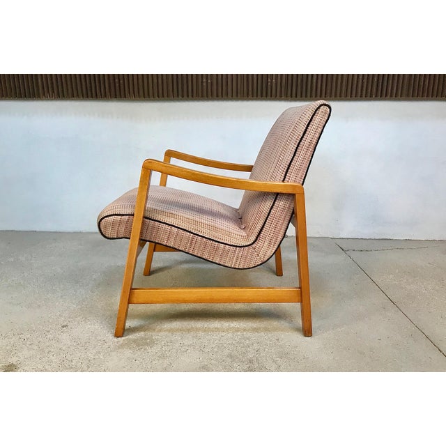 Wood Vostra 602 Easy Chair by Jens Risom for Knoll For Sale - Image 7 of 16