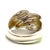 Metal 1990s Tiffany & Co Estate Shrimp Ring Size 5.25 14k Gold + Sterling Silver For Sale - Image 7 of 11