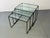 Black Modernist Italian Steel and Glass Set of Nesting Tables, 1970s, Set of 3 For Sale - Image 8 of 9
