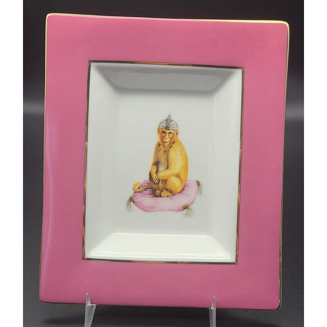 2010s Singerie Motif Showroom Sample Trinket Tray - Two Available For Sale - Image 5 of 13