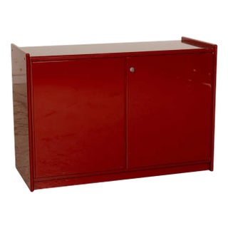 Olinto Wooden Sideboard in Red from B&b Italia / C&b Italia For Sale