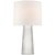 Danube Medium Table Lamp in Clear Glass with Linen Shade Designer: Barbara Barry Height: 28.75" Shade Detail: 15" x 16" x...
