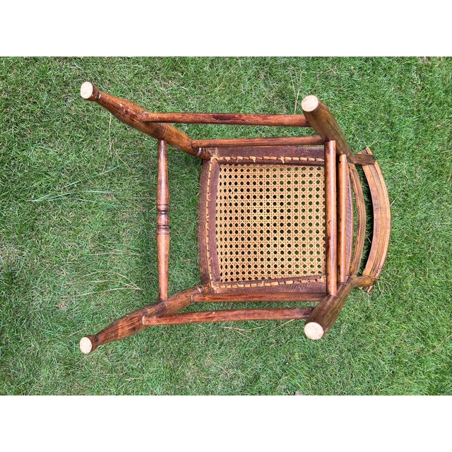 Vintage Caned Seat Chairs, Set of 4 For Sale - Image 11 of 11