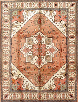 Pasargad Persian Tabriz Heriz Design Area Rug - 9′1″ × 11′10″