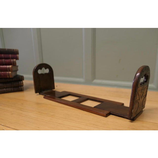 Metal Art Nouveau Pierced Brass Folding Book Slide, 1890s For Sale - Image 7 of 8