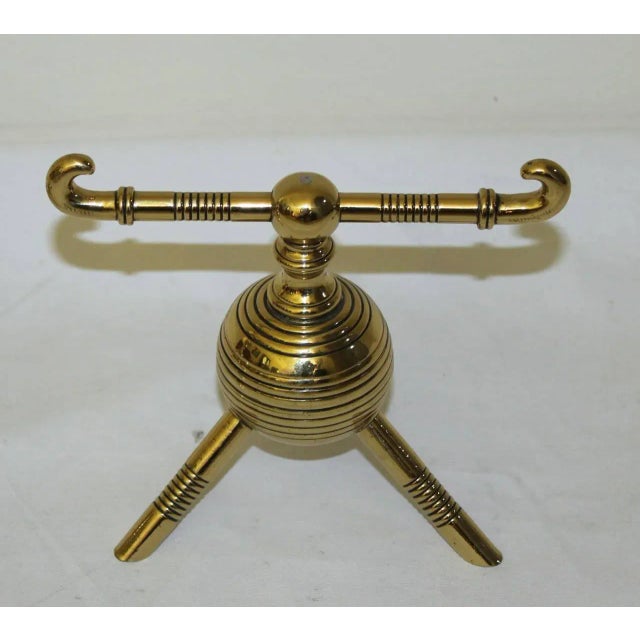 Brass Late 19th Century Antique Christopher Dresser Aesthetic Movement Andirons - A Pair For Sale - Image 8 of 10