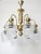 Brass Chandelier from Kamenicky Senov, Czechoslovakia, 1970s For Sale - Image 6 of 14