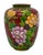 Early 20th Century Chinese Cloisonne Vase With Rust Color Background and Purple and Yellow Floral Design For Sale - Image 10 of 11