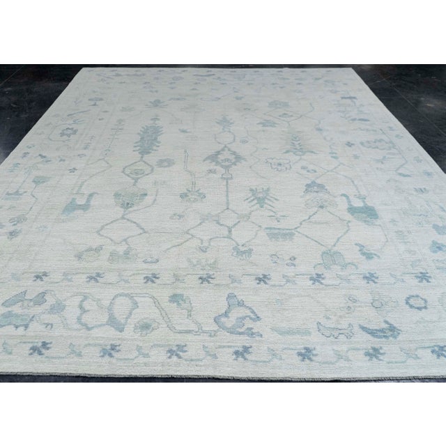 Turkish Oushak Rug 9'1" x 12'7" #20346 Explore a curated collection of hallway runners, wool rugs, and handmade...
