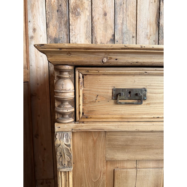 Antique Pine Buffet, 1890s For Sale - Image 4 of 15