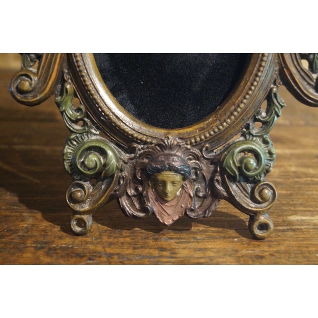 1930s Ornate Cherub Figural Picture Frame For Sale In San Antonio - Image 6 of 8
