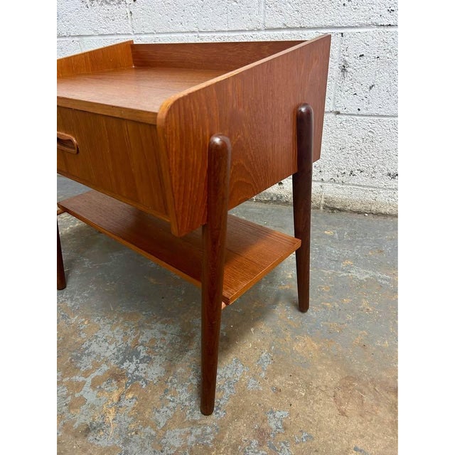 1950's pair of nightstands from Denmark. In overall good condition Some signs of age appropriate damage visible including...