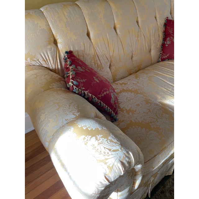 Elegant, custom-made, roll-arm sofa (possibly Taylor King?) from 2001. Lightly used over the years and in Very Good...