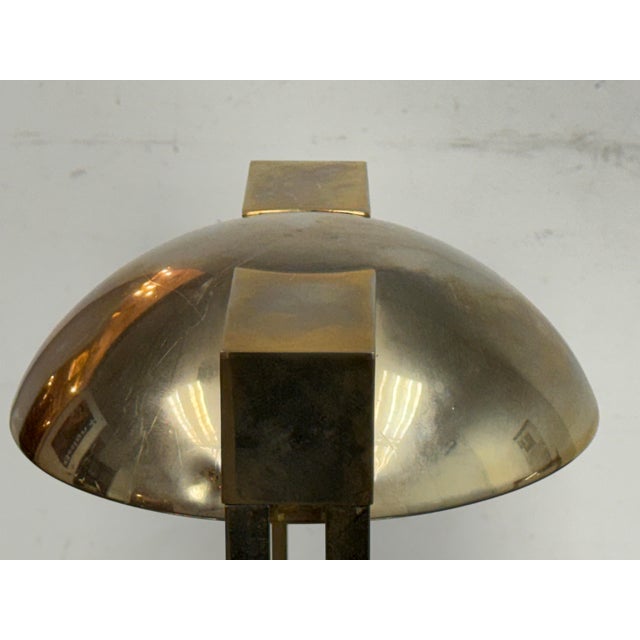 Brass Relux Milano Chrome + Brass 1970's Table Lamps, Pair For Sale - Image 8 of 12